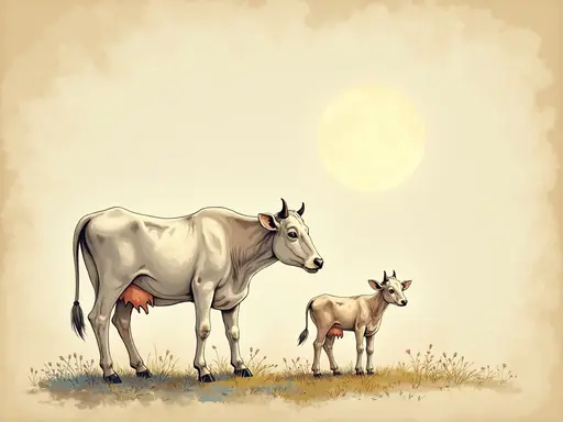 Illustrazione del sogno: vitello